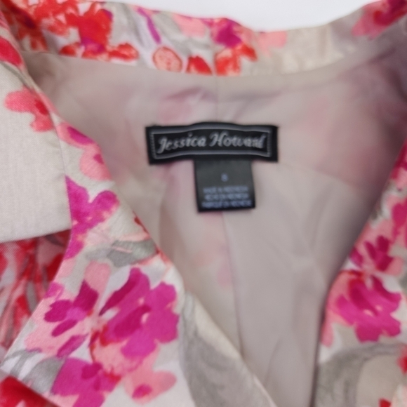 Jessica Howard Rose Floral Gown Sz 8 - Picture 4 of 15